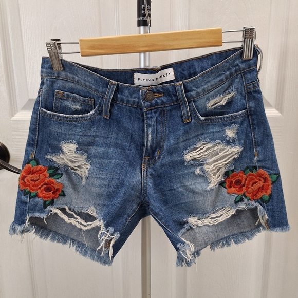 Flying Monkey Denim shorts - Picture 2 of 10